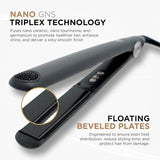 Cocco GNS 1″ Flat Iron V3, Aura Brush Set & Hair Perfecting Serum Bundle