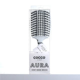 Cocco Aura Vent Boar Brush (White)